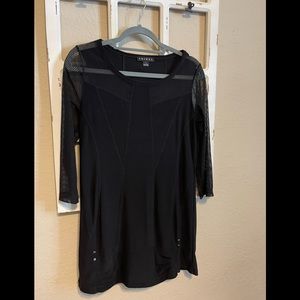 Tribal Black Long Sleeve Dress